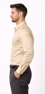 Neehar | Cream Colour Formal Shirt for Men | Office & Daily Wear - Image 5