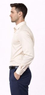 Neehar | Half White Formal Shirt for Men | Office & Daily Wear - Image 4