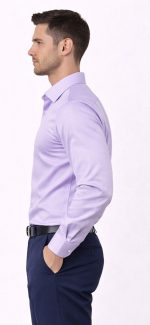 Neehar | Purple Formal Shirt for Men | Office & Daily Wear - Image 4