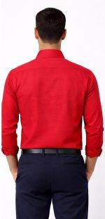 Neehar | Red Formal Shirt for Men | Office & Daily Wear - Image 3