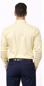 Neehar | Yellow Formal Shirt for Men | Office & Daily Wear - Image 3