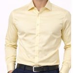 Neehar | Yellow Formal Shirt for Men | Office & Daily Wear