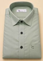 Neehar | Leaf Green Formal Shirt for Men | Office & Daily Wear - Image 3