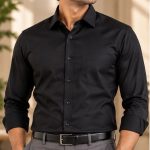 Neehar | Black Formal Shirt for Men | Office & Daily Wear