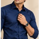 Neehar | Dark Blue Formal Shirt for Men | Office & Daily Wear