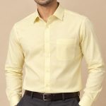 Neehar | Yellow Formal Shirt for Men | Office & Daily Wear