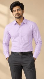 Neehar | Purple Formal Shirt for Men | Office & Daily Wear