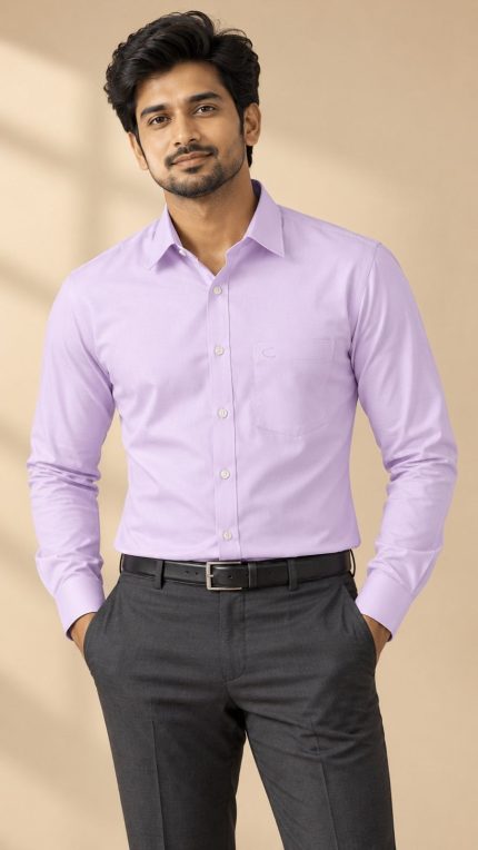 Neehar | Purple Formal Shirt for Men | Office & Daily Wear