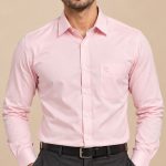Neehar | Light Pink Formal Shirt for Men | Office & Daily Wear