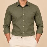 Neehar | Dark Green Formal Shirt for Men | Office & Daily Wear