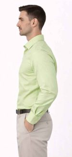 Neehar | Pale Green Formal Shirt for Men | Office & Daily Wear - Image 4