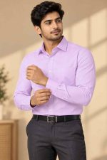 Neehar | Purple Formal Shirt for Men | Office & Daily Wear - Image 3