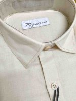 Neehar | Cream Colour Formal Shirt for Men | Office & Daily Wear - Image 2